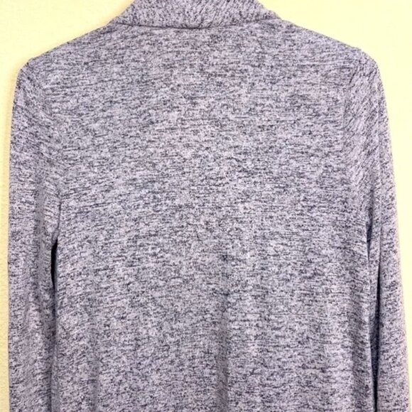 Philosophy Heathered Brown Open Front Longline Cardigan Sweater Size Small - Picture 5 of 9